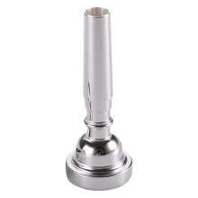 Silver Plated Trumpet Mouthpiece 5C Professional Brass Replacement for Uniform Appearance