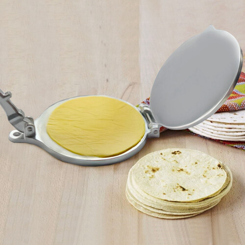 2X Prensa de Tortilha de Alumínio de 8 Polegadas. Tortilla Maker, Tortilla Press de Farinha, Rotis Press, Dough Press 1