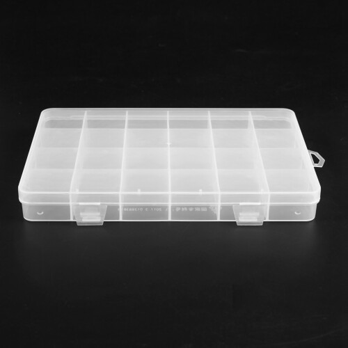 3X 24 Compartments Plastic Box Case Jewelry Bead Storage Container  Organizer 2