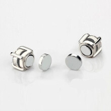 3 Pair Fashion Ear Stud Earring White+Silver Colour