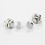 3 Paar Mode Ohrstecker Ohrring Weiß + Silber Farbe 4