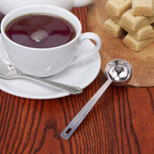 Coffee Measuring Scoop 1 Tablespoon Long Handle Stainless Steel Spoon for Coffee, Milk Powder, Fruit Powder, Set of 10