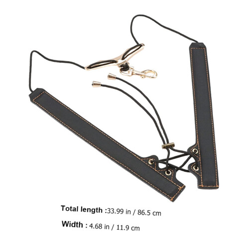 Adjustable Padded Saxophone Shoulder Strap with Comfortable Support and Professional Gold Thread 1