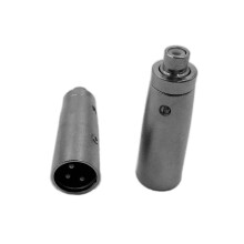 2X 3 Pin XLR Male to RCA Female Audio Jack Plug Microphone Adapter Converter Connector