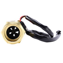 2X B10 Dn25 1Inch Water Hall Effect Turbine Flow Sensor Meter Turbine Flowmeter 2-50L/Min(Brass)