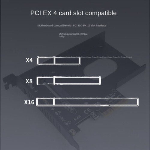 Scheda Adattatore U2x4 Pcie 4.0 X4 U.2 SFF-8639 U.2 Accessori Hardware per Computer PM983 2