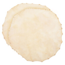 2pcs Authentic Goat Skin Drum Heads for Djembe and African Drums – Durable Leather Covers