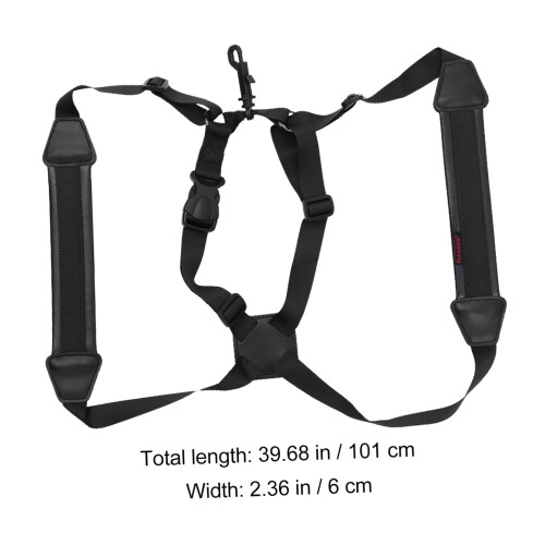 Saxophone Neck Strap Adjustable Shoulder Harness Comfortable Tenor Sax Neck Support for Long Playing 1