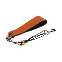 PU Leather Saxophone Neck Strap with Comfortable Support, Adjustable Brown Sax Strap for Alto and Tenor