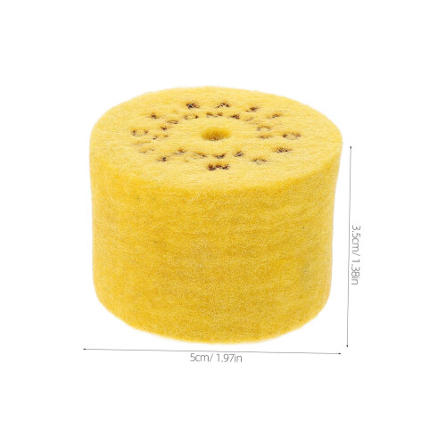 Yellow Felt Drum Pedal Hammer Pad Replacement –  Visibility Percussion Accessory 1