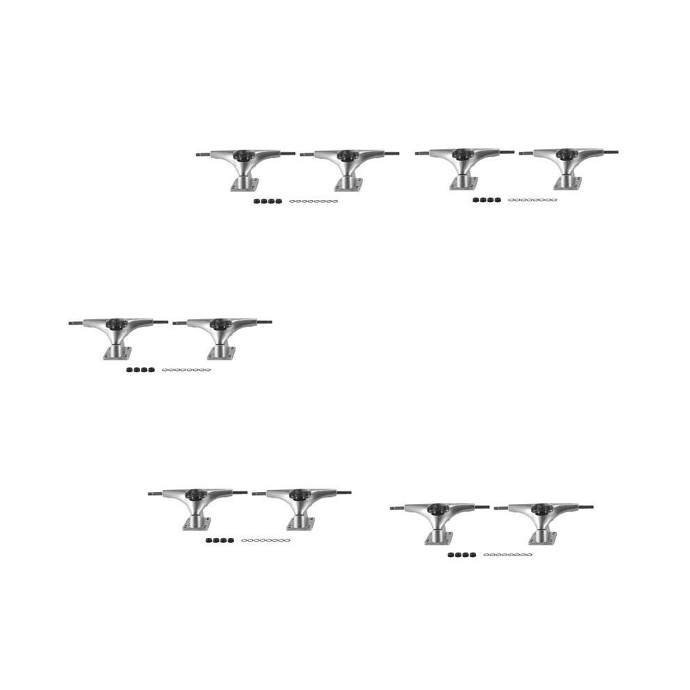 10Pcs 6.25Inch Silver Surf Skateboard Trucks Surf Skate Skateboard Truck Fish Board Long Board Steering Bracket 6033321315410
