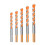 Four-Edged Serrated Concrete Drill Bit Set High Hardness-5PCS 1