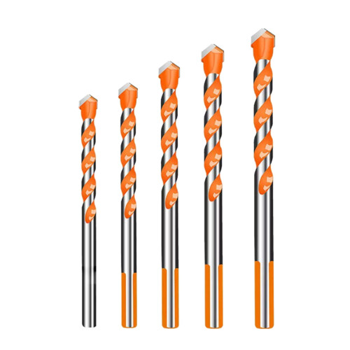 Four-Edged Serrated Concrete Drill Bit Set High Hardness-5PCS