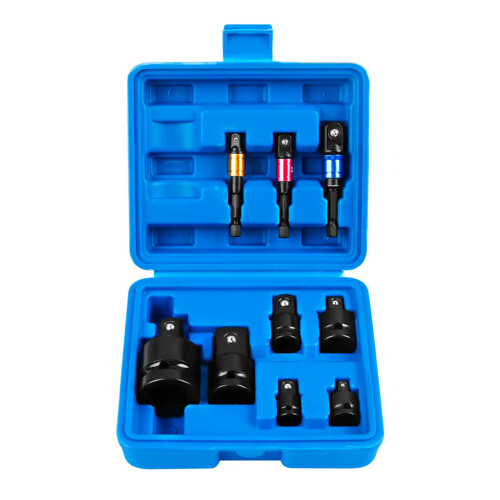 High Hardness Steel Impact Socket Adapter AntiSlip-9 piece set