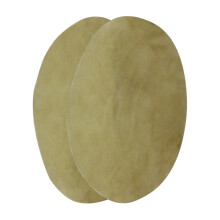 2pcs Pure Goat Skin Drum Heads Brown Warm Natural Tone Quick Replacement for Frame Hand Drums
