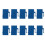 60Pcs RJ45 Connector  Jack Cat6 Extension Coupler Ethernet Network LAN Cat 6 Coupler Jacks Extend Adapter, 2