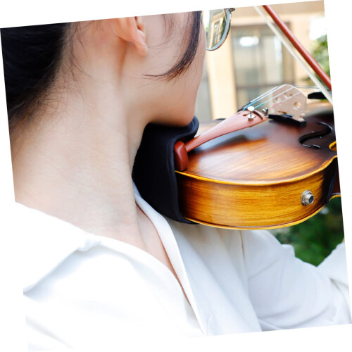 Violin Shoulder Rest Plush Cushioned Support for 4/4 and 3/4 Violins Secure Instrument Hold 1