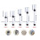 5pcs Plant Water Level Finders Plastic Construction Shortage 3