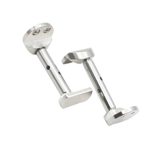 1/2 Size Violin Chinrest Screws, Adjustable Silver Hardware, Durable Metal Replacement Set