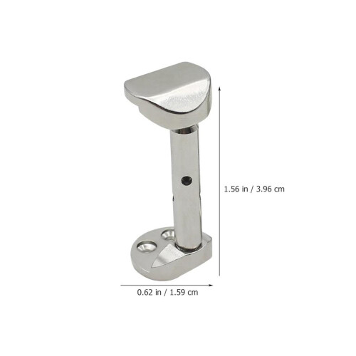 1/2 Size Violin Chinrest Screws, Adjustable Silver Hardware, Durable Metal Replacement Set 1