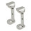 1/2 Size Violin Chinrest Screws, Adjustable Silver Hardware, Durable Metal Replacement Set 4