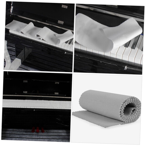 2pcs Washable Electric Piano Keyboard Dust Cover Protector Lightweight Fabric for Easy Storage 2