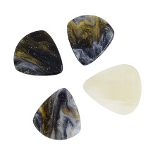 Médiator de guitare acoustique basse, plectres ukulélé en-Noir