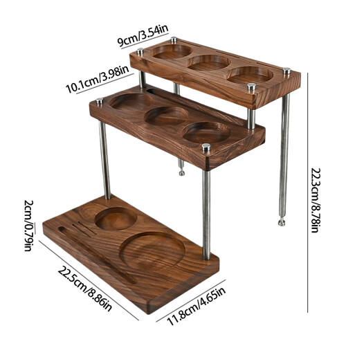 Coffee Tool Organizer 3 Layer Display Shelf For Espresso 2