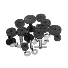 23 Piece Cymbal Replacement Kit with Felt Pads Sleeves Washers Drum Key for Drum Kit Maintenance