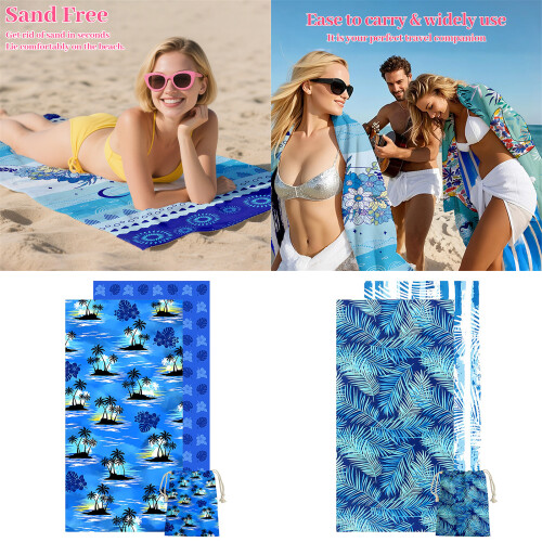 Serviette de bain légère en microfibre douce, serviette de-SM13 1