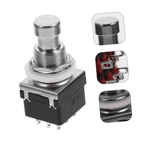 Guitar Pedal Footswitch Button Replacement for Effects Stompbox Cap, Durable Easy Install 2