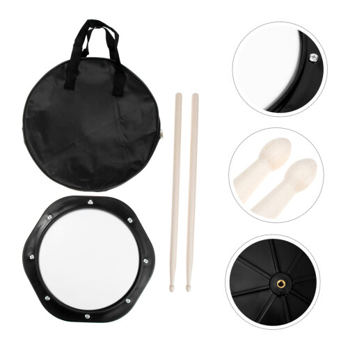 Drum Practice Pad with Integrated Metronome, Quiet Durable Surface for Adults and Kids 2