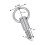 Silver Snare Drum Strap Holder Screw for Secure Attachment and Easy Installation 2