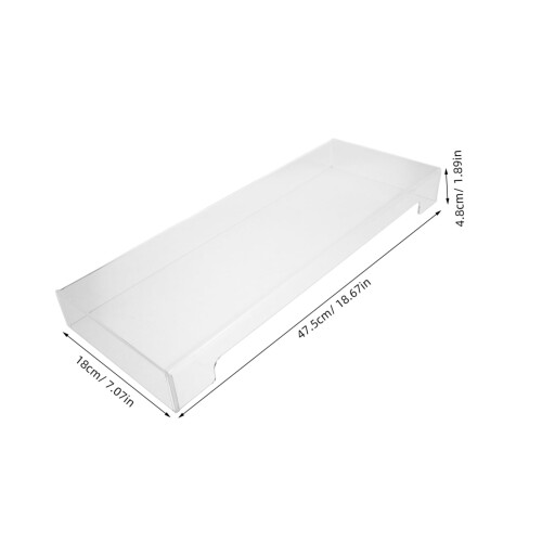 Transparent Acrylic Keyboard Cover Dust Protector for Medium Keyboards Office and School Use 1