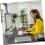 Transparent Acrylic Keyboard Cover Dust Protector for Medium Keyboards Office and School Use 4