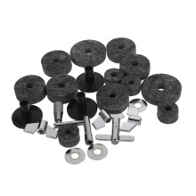 23pcs Cymbal Felt Pads Drum Cymbal Replacement Kit with Noise Reduction and Stable Mounting