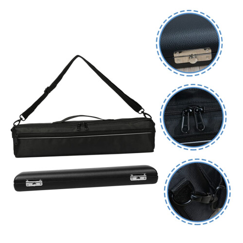 Flute Case with Adjustable Strap, Compact Storage Bag for Students and Beginners, Scratch Protection 2