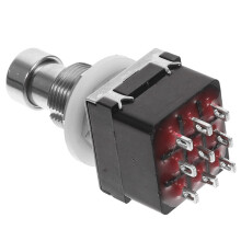 True Bypass Footswitch for Guitar Effects Pedals, Durable Pushbutton Switch for Electric Guitar and Bass