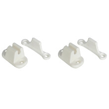 4X Door Retainer Kit T Shape Door Stop Retaining Catch for Rv Caravan Motorhome Boat Door Retainer Holder White