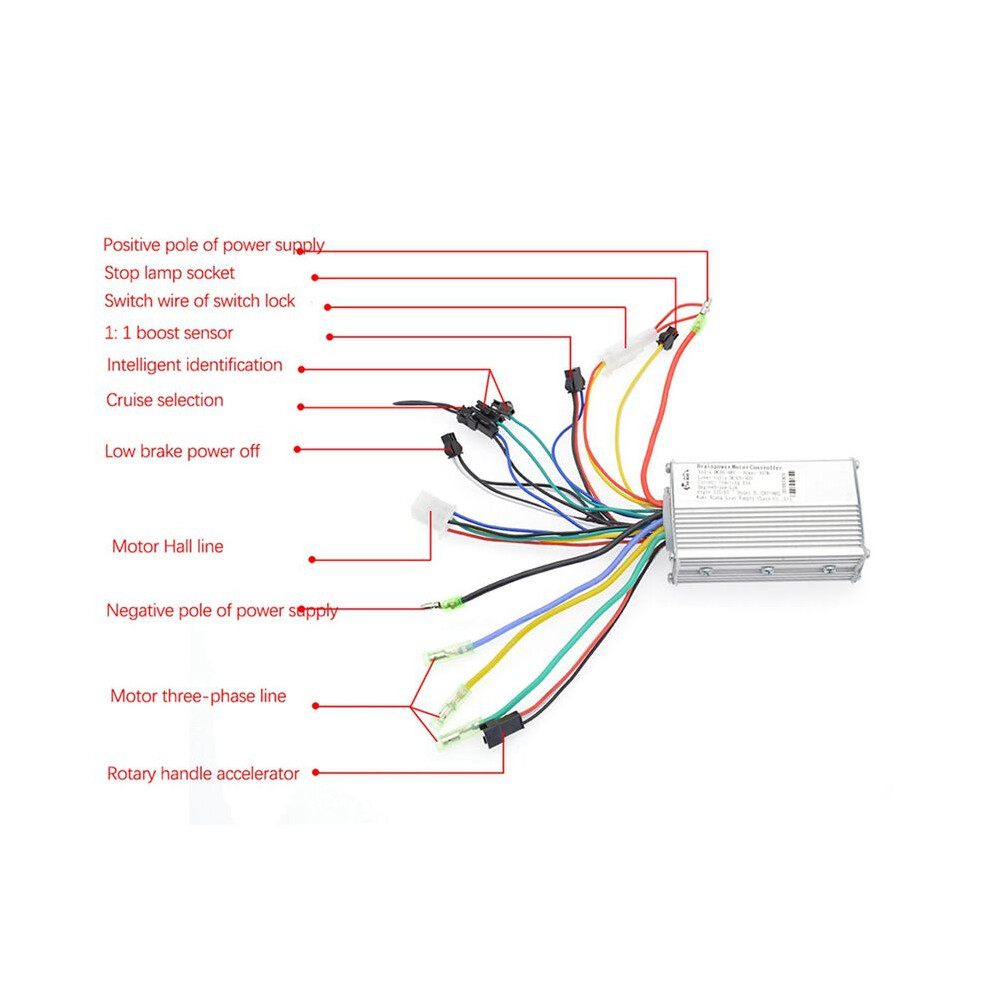 2X 36V-48V 250W 350W Universal Brushless Electric Bicycle Controller Brushless Speed Motor Controller E-Bike Scooter 6032519387970