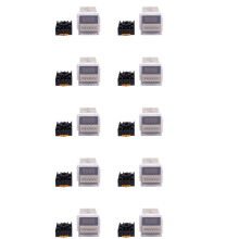 10X AC 220V 5A Programmable Double Delay Relay Device Tool DH48S-S