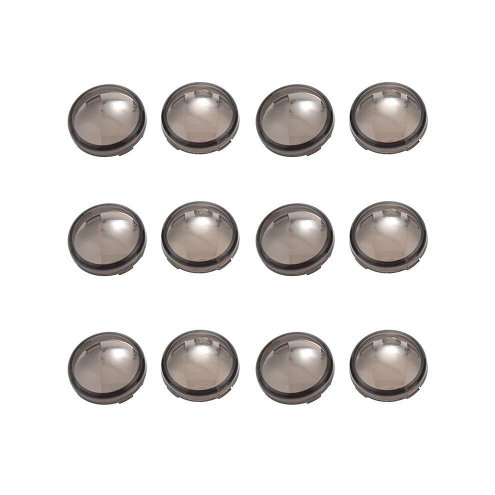 12Pcs For Turn Signal Indicator Lens Cover For Sportster 1200 Touring Dyna Softail Electra Light/Black 4711820575819