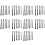 60PCS Ceramic Tile Drill Bits,Masonry Drill Bits Set for Glass, Brick, Concrete, Wood Tungsten Carbide Tip 1