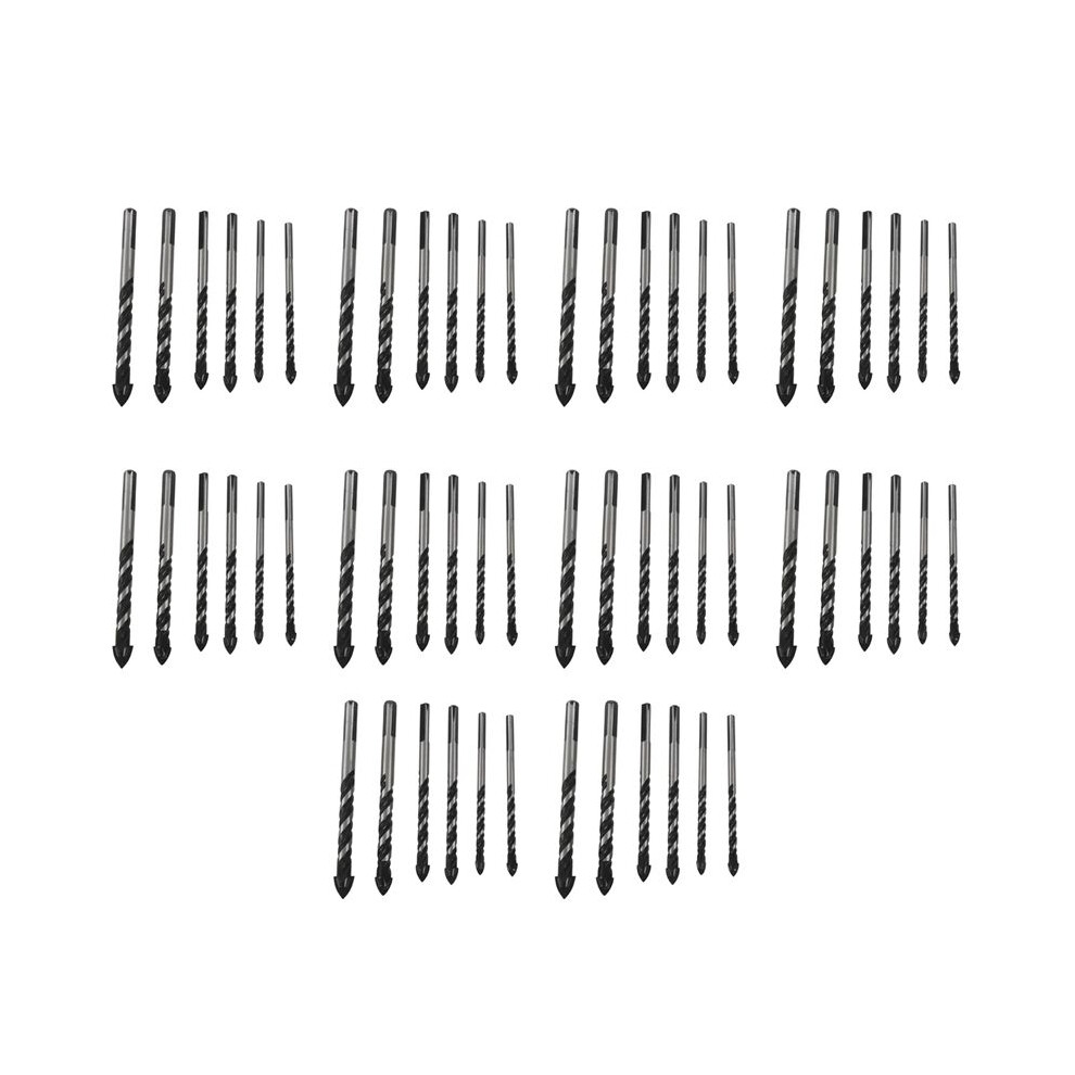 60Pcs Ceramic Tile Drill Bits,Masonry Drill Bits Set For Glass, Brick, Concrete, Wood Tungsten Carbide Tip 6032982418416