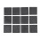 50mm x 50mm Plastic Square End Blind Plugs Cap Pipe Inserts 120Pcs 2