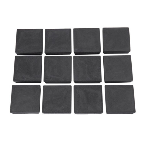 50mm x 50mm Plastic Square End Blind Plugs Cap Pipe Inserts 120Pcs 2
