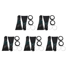 10X Gants de Sablage SandBlaster Parts 60Cm avec Joints Toriques pour Armoire de Sablage