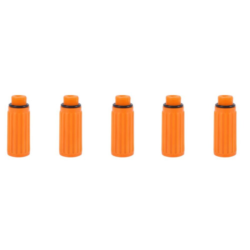 5 Pcs 16mm Male Thread Dia Plastic Oil Plug for Air Compressor Orange
