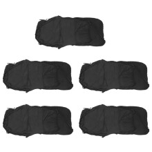 5X Office Chair Cover Elastic Siamese Office Chair Cover Swivel Chair Computer Armchair Protective Cover(Black)