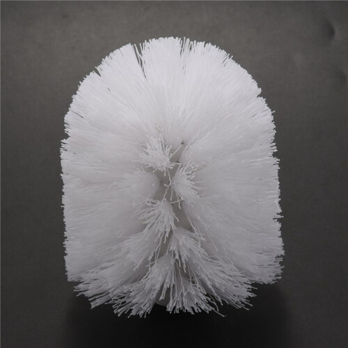Replacement Spare Bathroom Accessory Plain Plastic Toilet Cleaning Brushes  Holders White (8x White Heads) 2